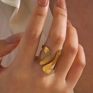 18k gold plated stainless steel Ring
